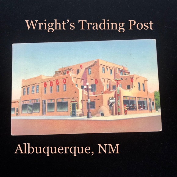 Vintage Wall Decor Vintage Albuquerque Nm Trading Post Postcard